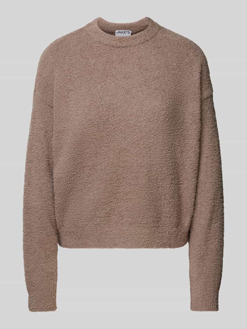Jake*s Casual Oversized gebreide pullover met ribboorden