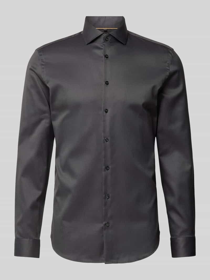 Jake*s Slim fit zakelijk overhemd van premium kwaliteit