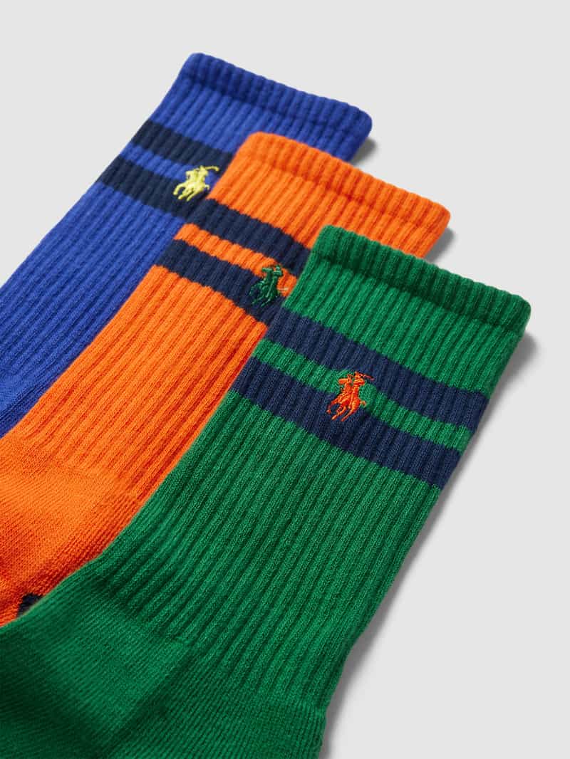 Polo Ralph Lauren Underwear Sokken met logostitching in een set van 3 paar