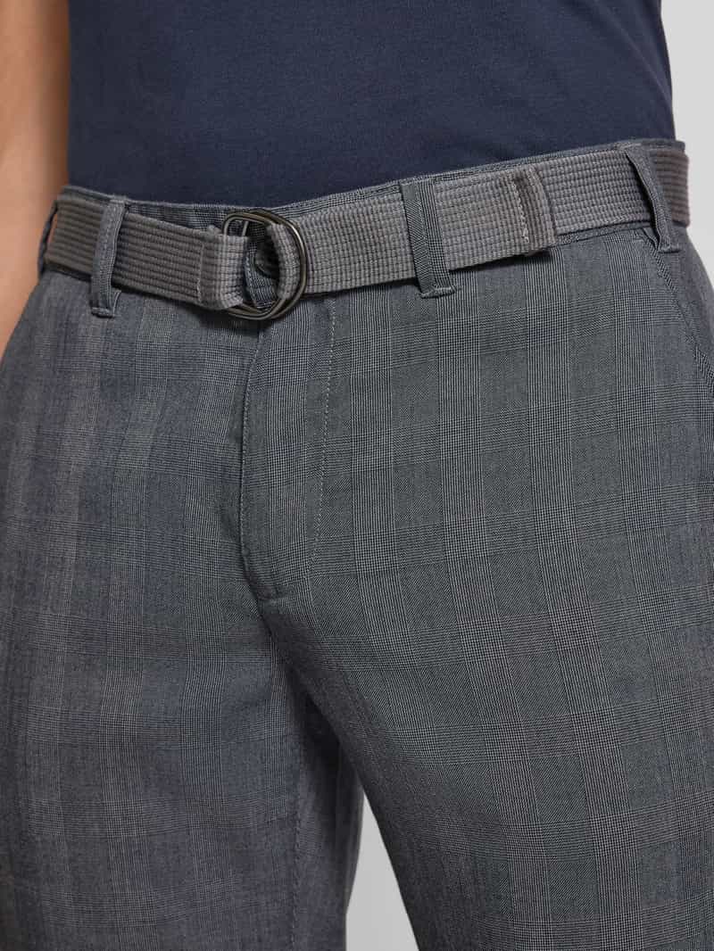 MCNEAL Slim fit broek met riem