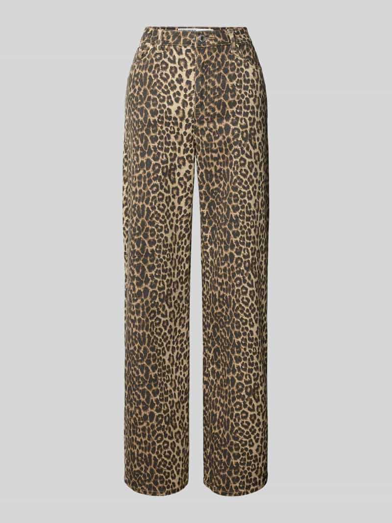 Vero Moda Loose fit jeans met dierenprint model 'TESSA'
