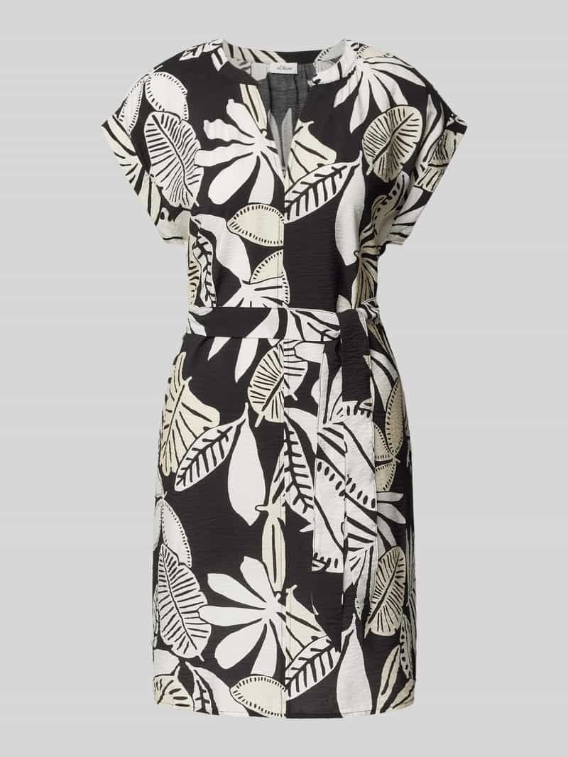 s.Oliver RED LABEL Relaxed fit mini-jurk van viscosemix