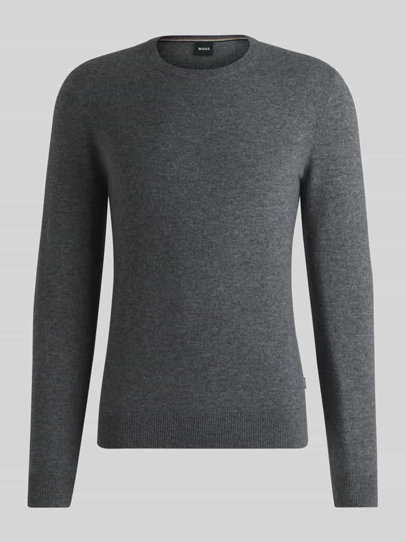 Boss Relaxed fit gebreide pullover van puur kasjmier model 'EMIGLIORE'