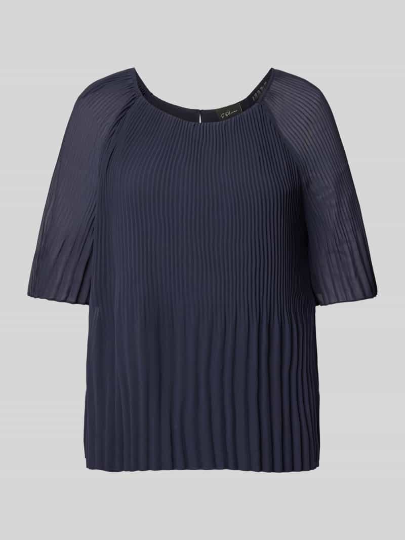 s.Oliver BLACK LABEL Regular fit chiffon blouse met korte raglanmouwen