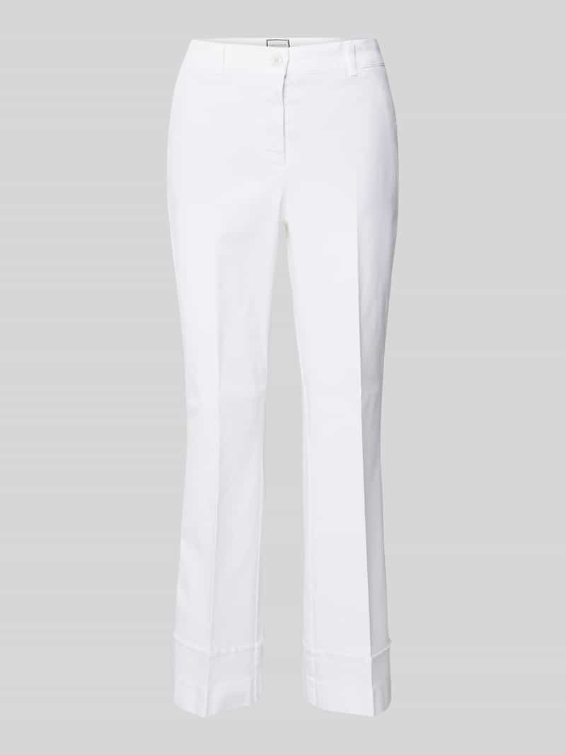 SEDUCTIVE Flared cut broek met persplooien model 'MINESSE'