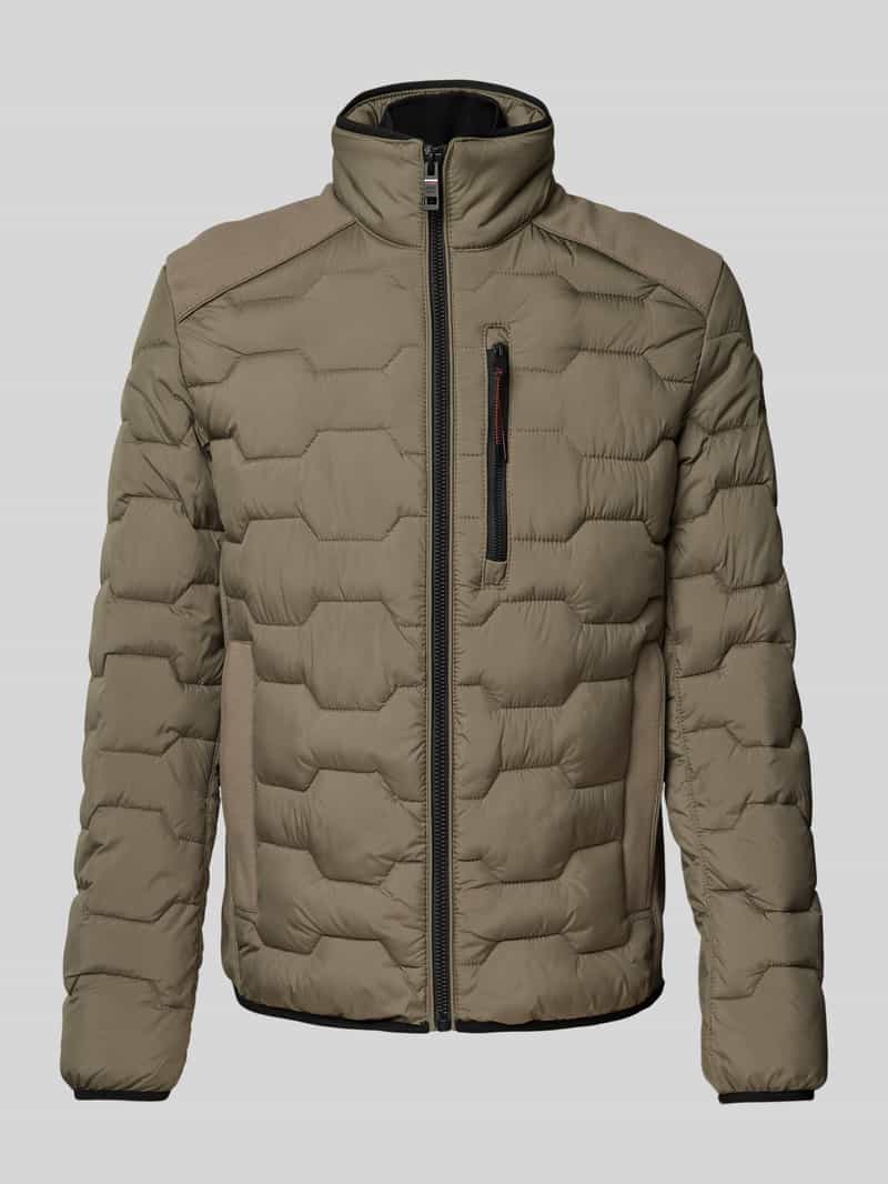 Tom Tailor Regular fit gewatteerd jack met opstaande kraag