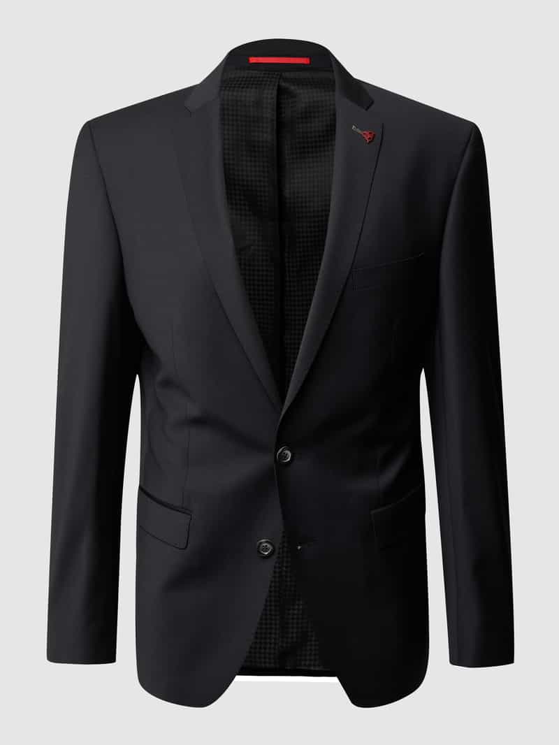 Roy Robson 2-knoops slim fit colbert van scheerwolmix