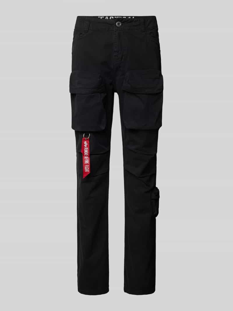 Alpha industries Regular fit cargobroek met riemlussen, model 'Tactical Pant'