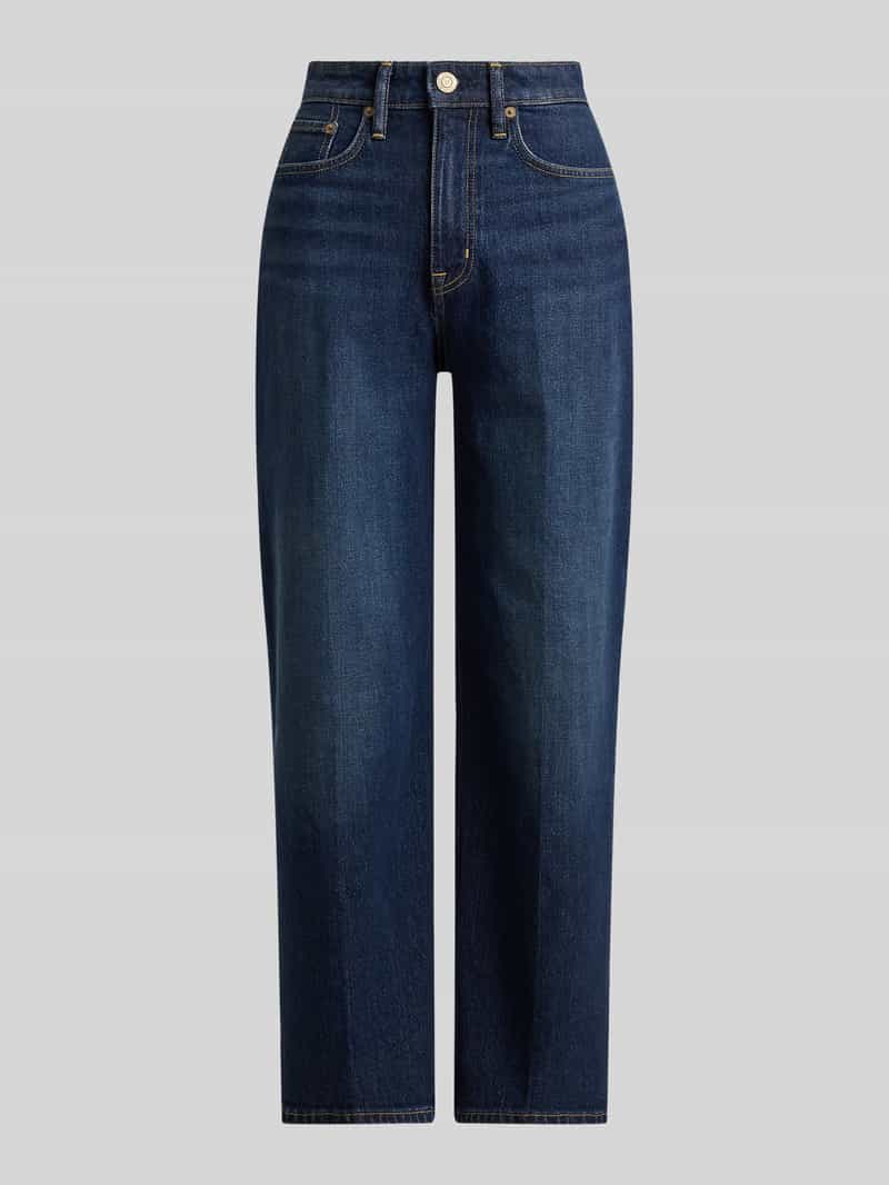 Lauren Ralph Lauren High waist straight fit jeans met labelpatch