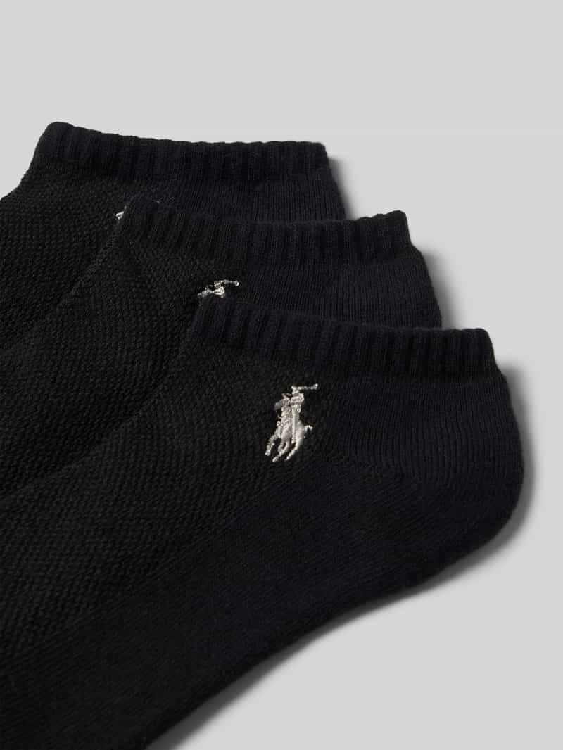 Polo Ralph Lauren Sneakersokken met labeldetail in een set van 3 paar