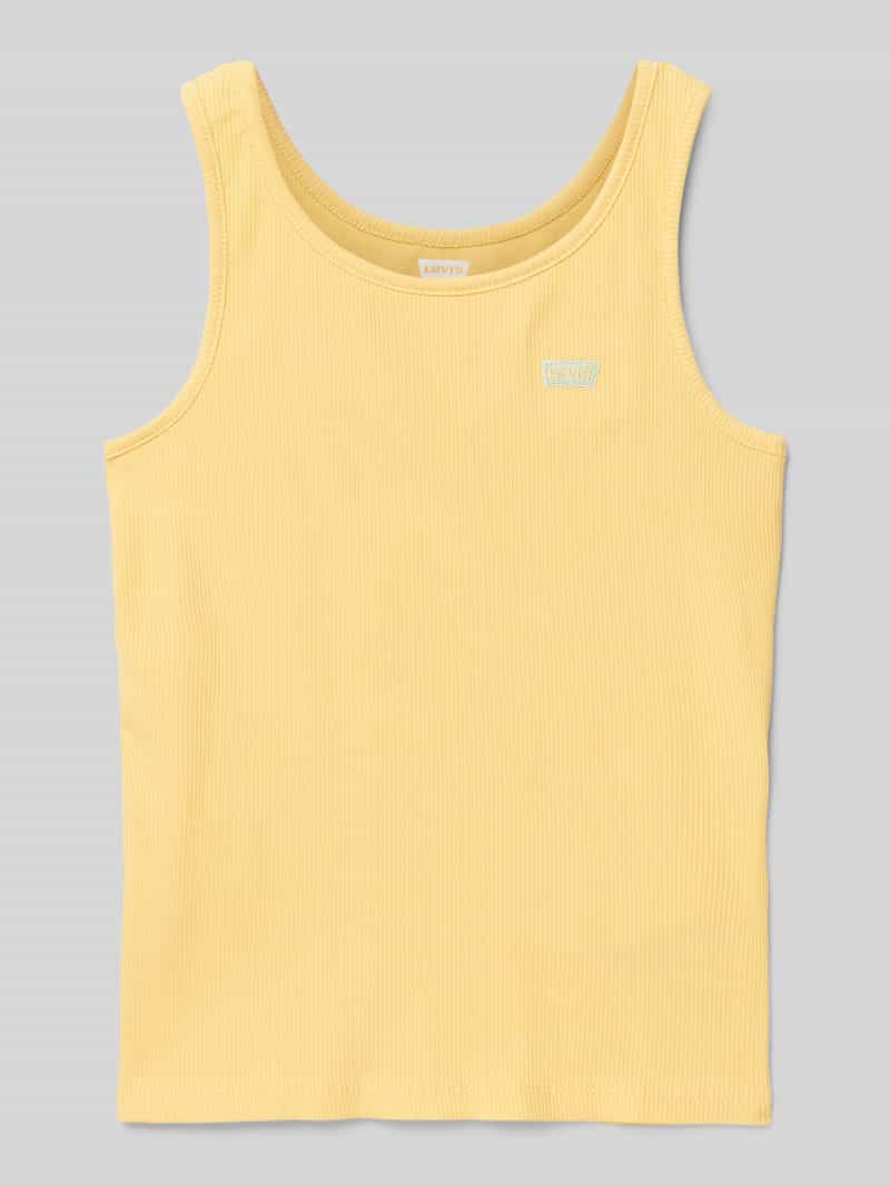 Levi s Kids Top met bandjes in riblook met labelstitching