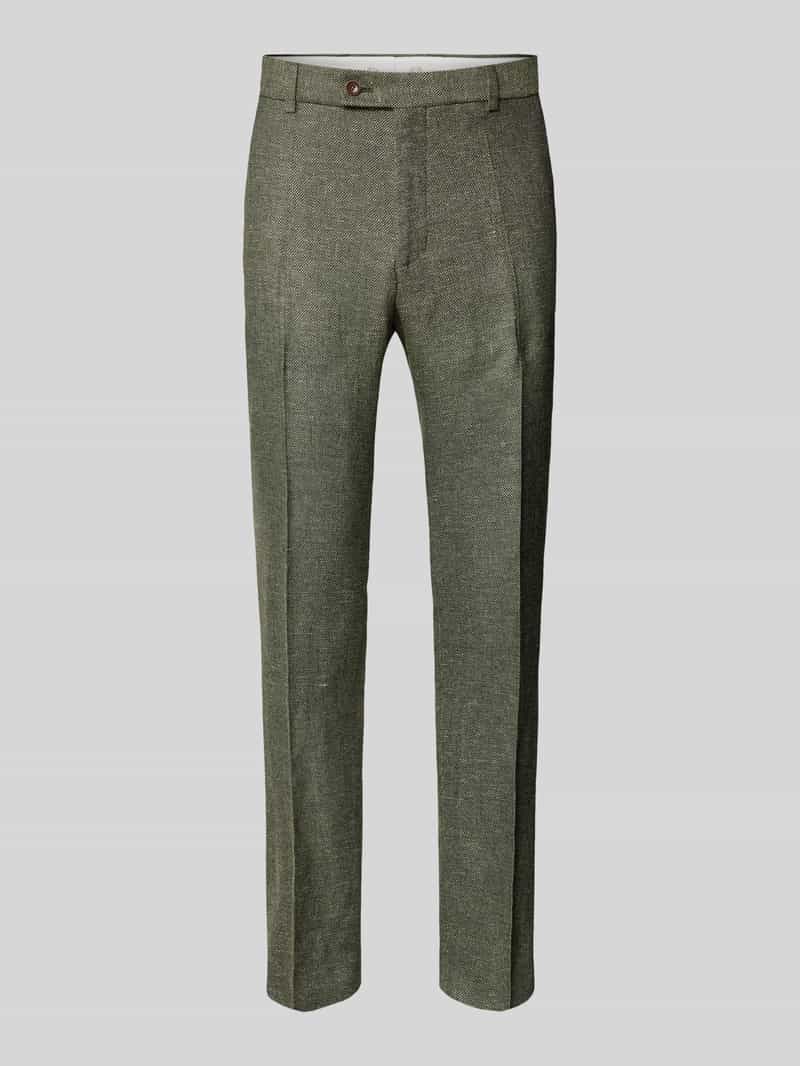 CG Club of Gents Pantalon van linnenmix met wol model 'Paco'