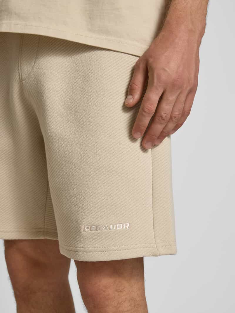 Pegador Sweatshorts met structuurmotief