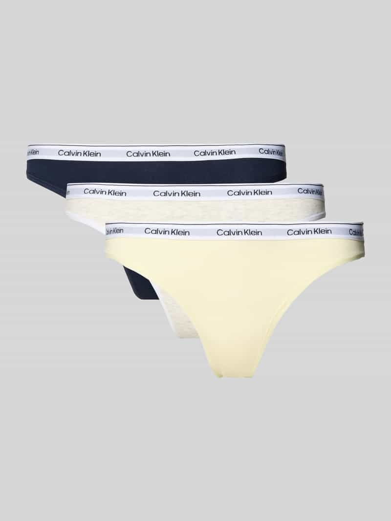 String met elastische tailleband in 3-pack