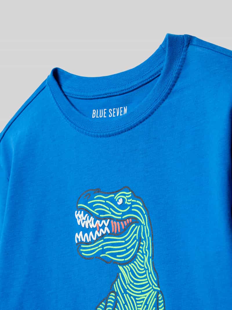 BLUE SEVEN Shirt met lange mouwen en motiefprint