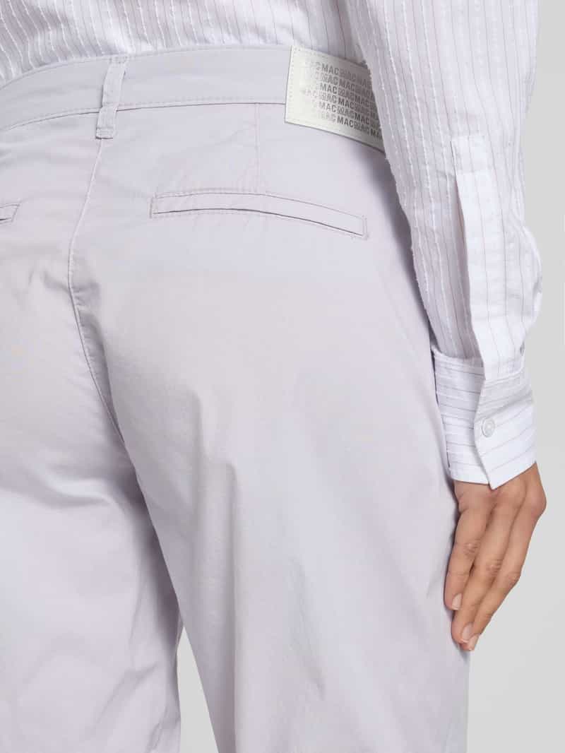 MAC Regular fit bermuda met paspelzak aan de achterkant