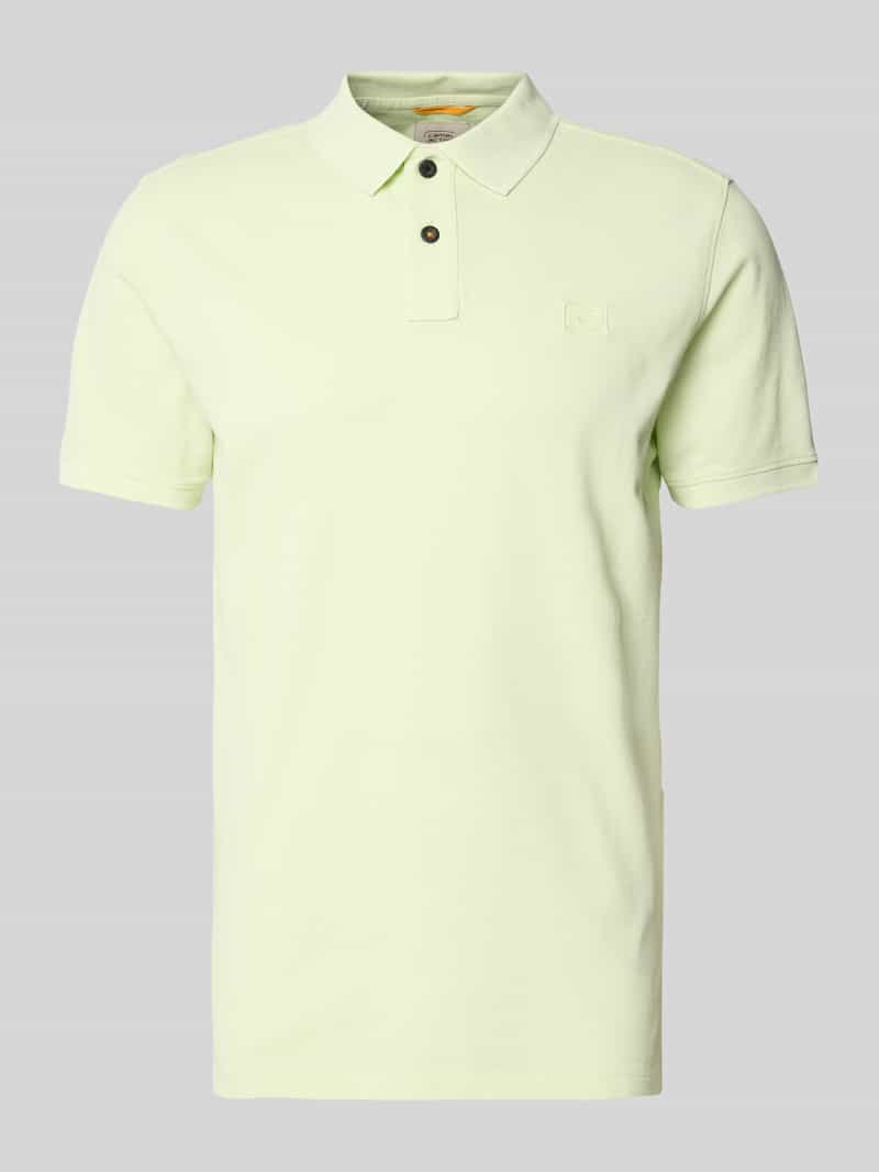 camel active Regular fit poloshirt met logostitching