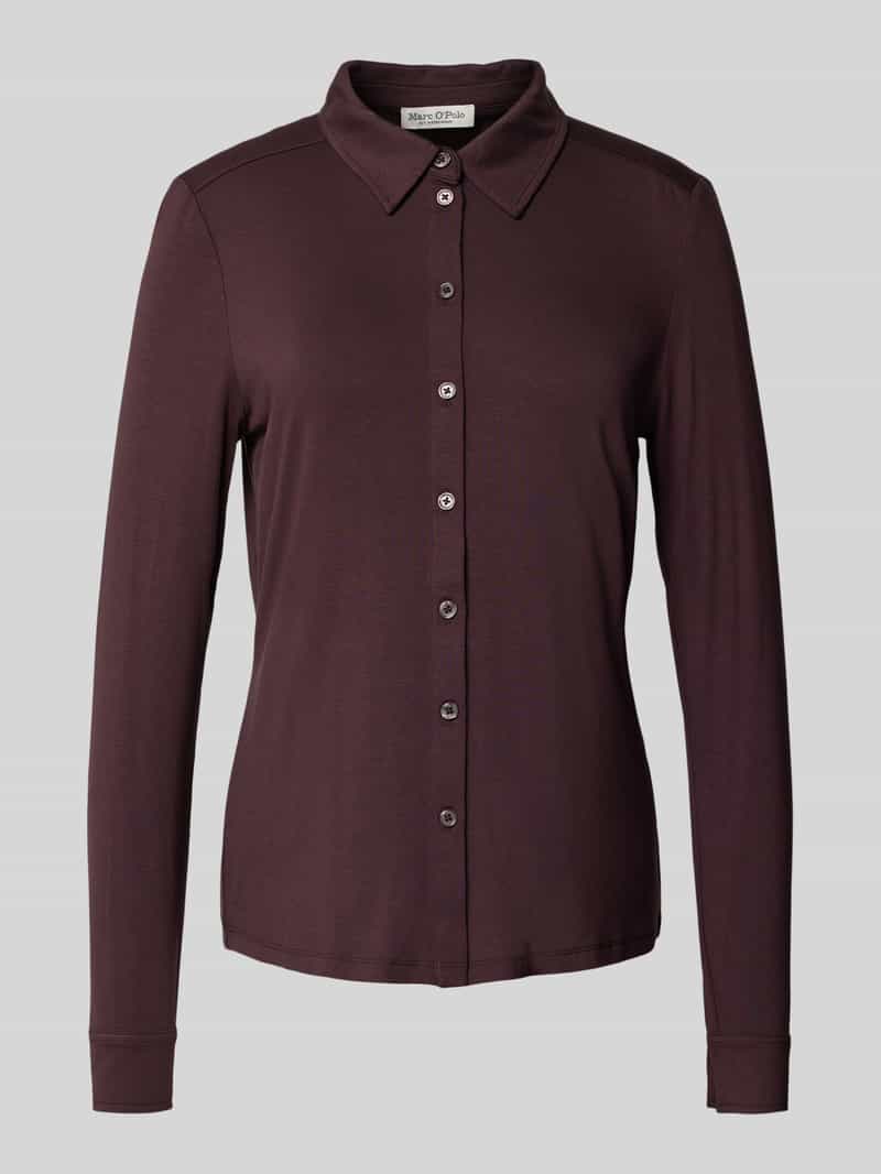 Marc O'Polo Regular fit blouse met lange mouwen van viscosemix
