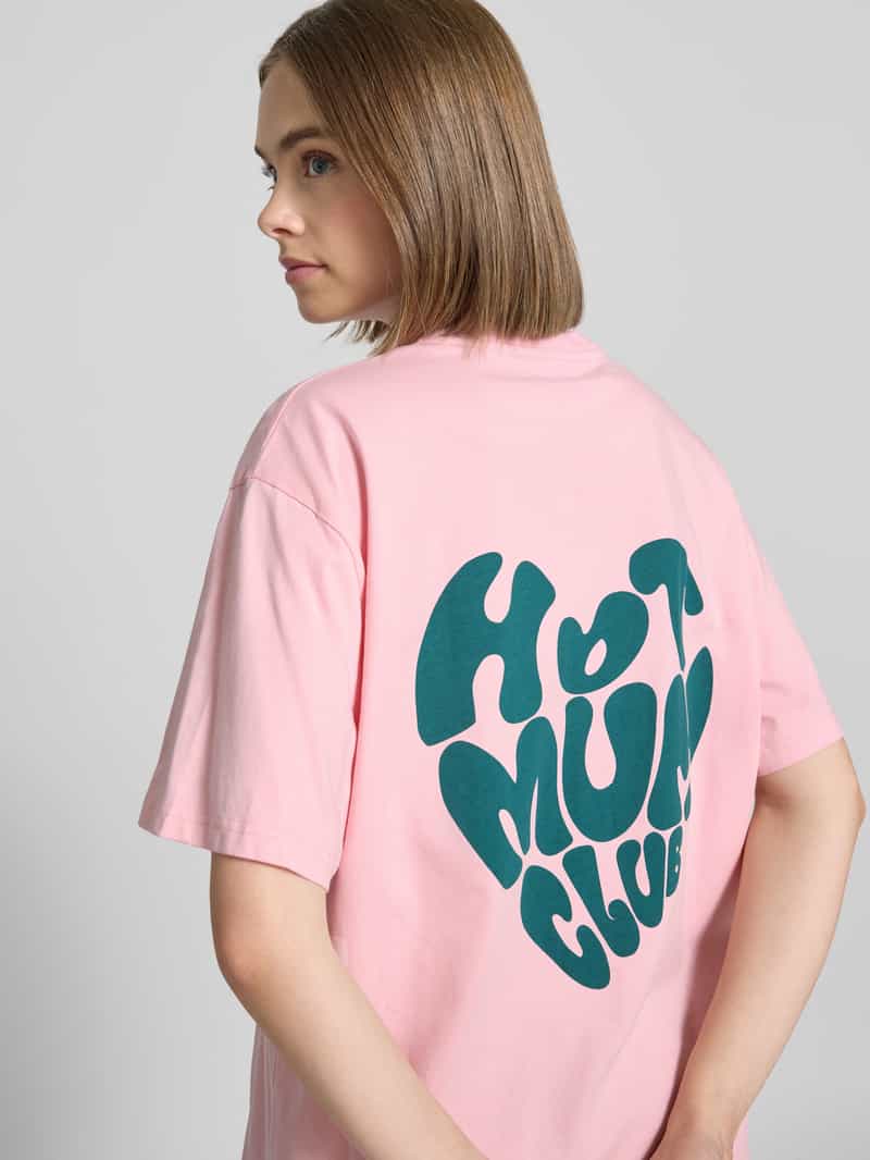 OH APRIL Oversized T-shirt met labelprint