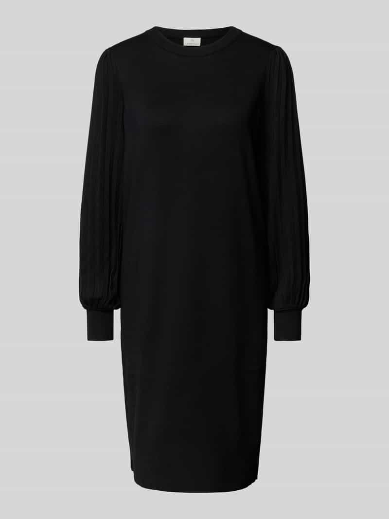 Kaffe Knielange jurk met pofmouwen model 'Alone'