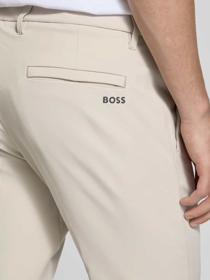 BOSS Green Slim fit broek met tunnelkoord model 'T_COMMUTER'