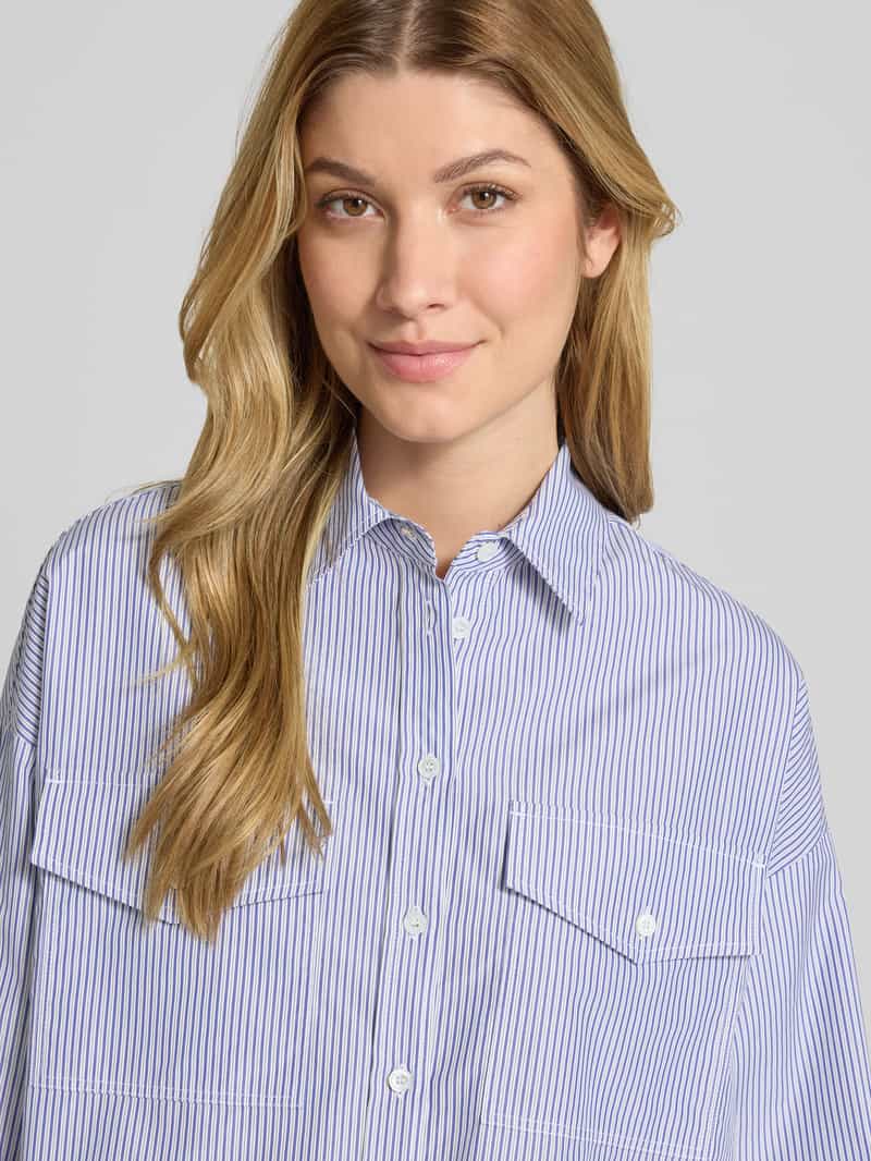 Weekend Max Mara Regular fit overhemdblouse met bedrukte inzet op de rug model 'DORIA'