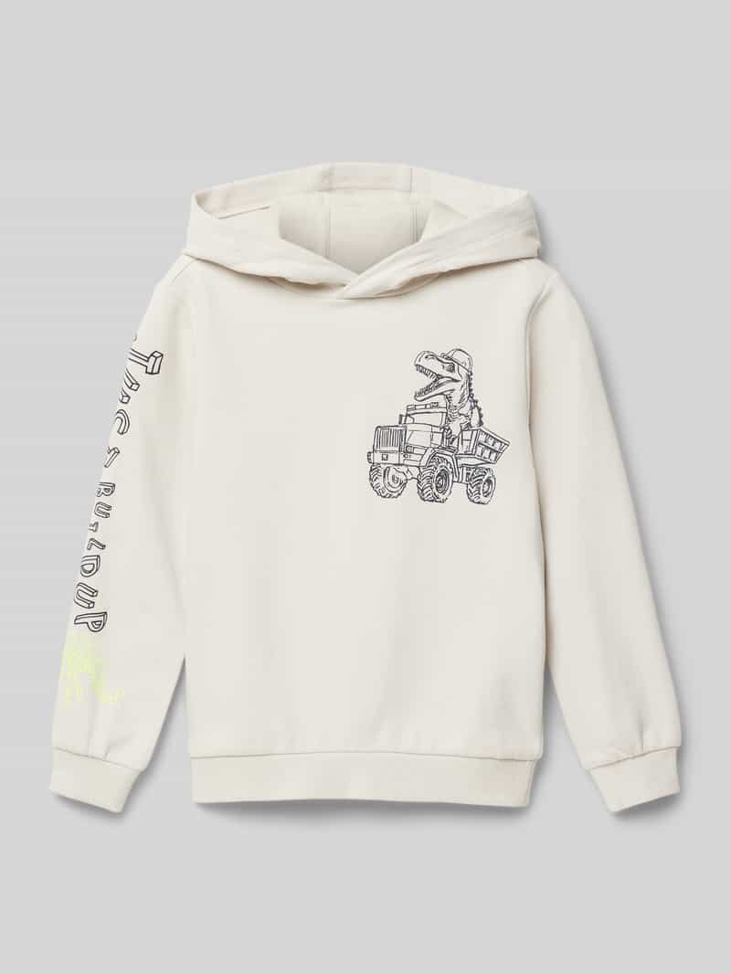 s.Oliver RED LABEL Regular fit sweatshirt van katoenmix met print aan de voor- en achterkant