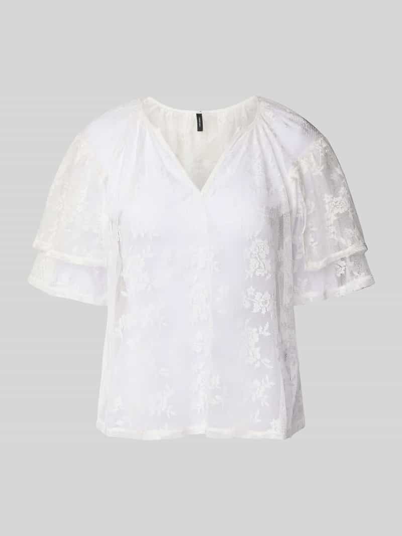 Vero Moda Loose fit T-shirt van kant model 'CELINE'
