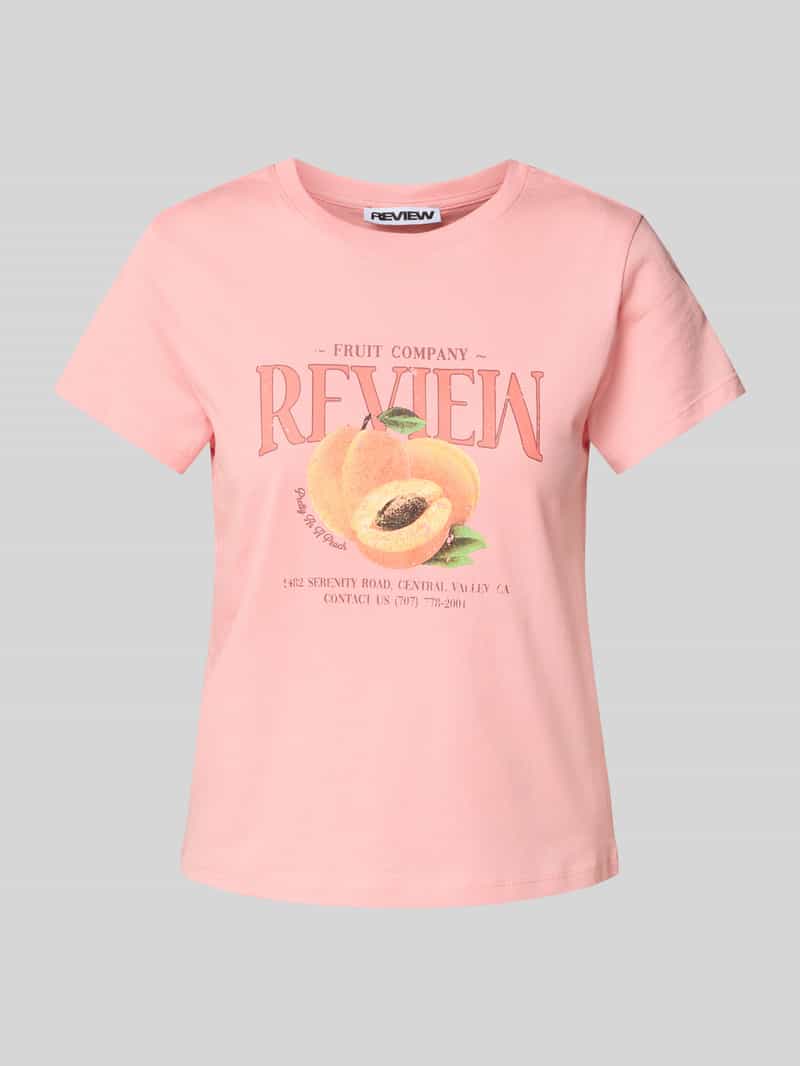 T-shirt met labelprint