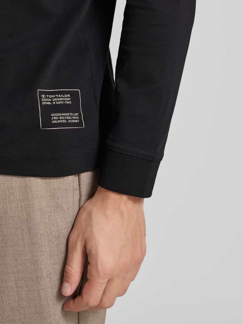 Tom Tailor Regular fit shirt met lange mouwen van puur katoen