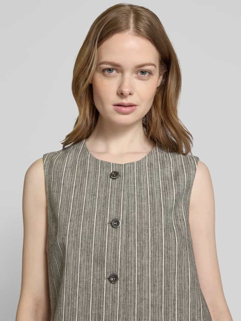MOS MOSH Gilet met doorknoopsluiting model 'Eriin Thelma'