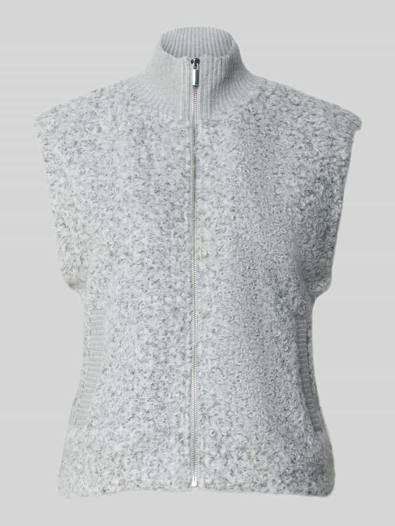 Opus Gilet met opstaande kraag en steekzakken model 'Guluni'