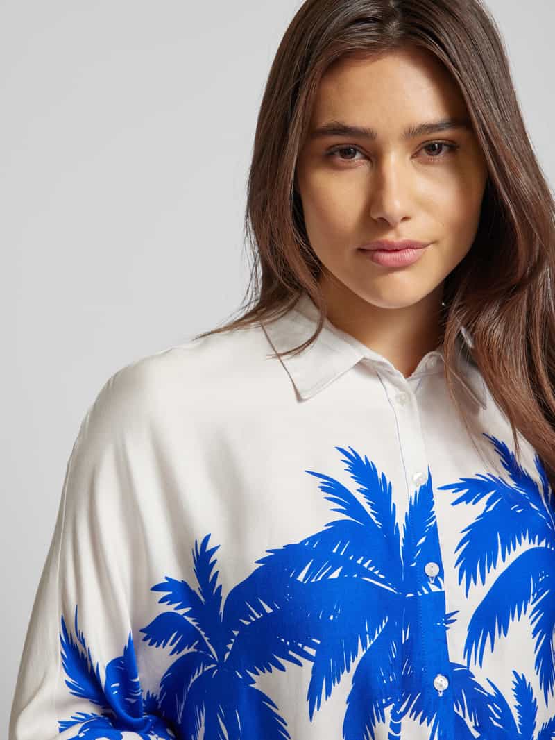 milano italy Blouse met motiefprint model 'Tropical'