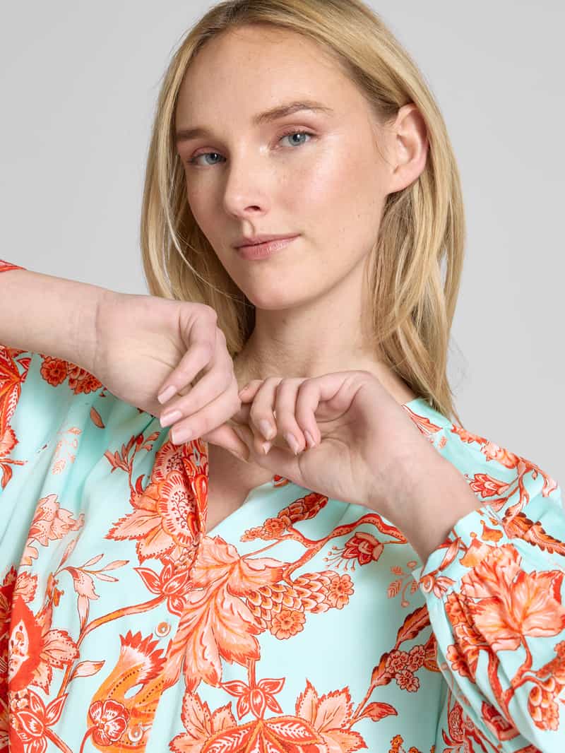 Emily Van den Bergh Regular fit blouse met opstaande kraag
