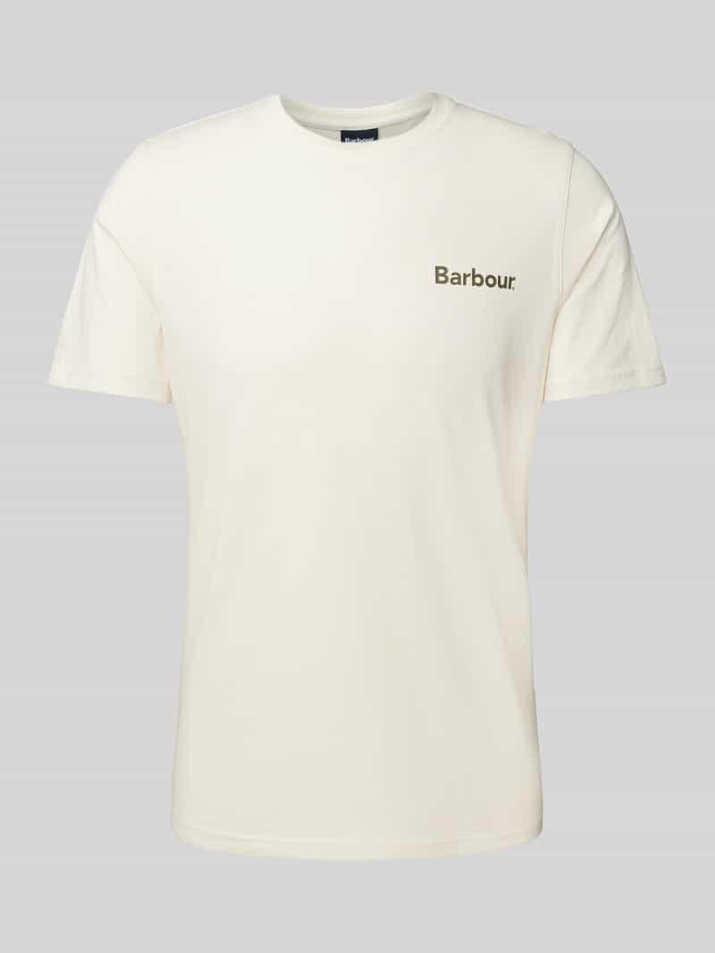 Barbour T-shirt met labelprint
