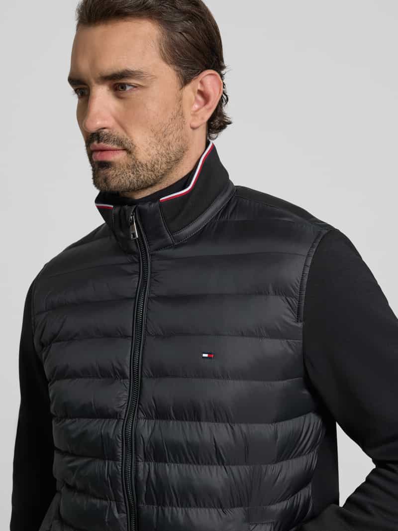 Tommy Hilfiger Regular fit gewatteerd jack van katoenmix
