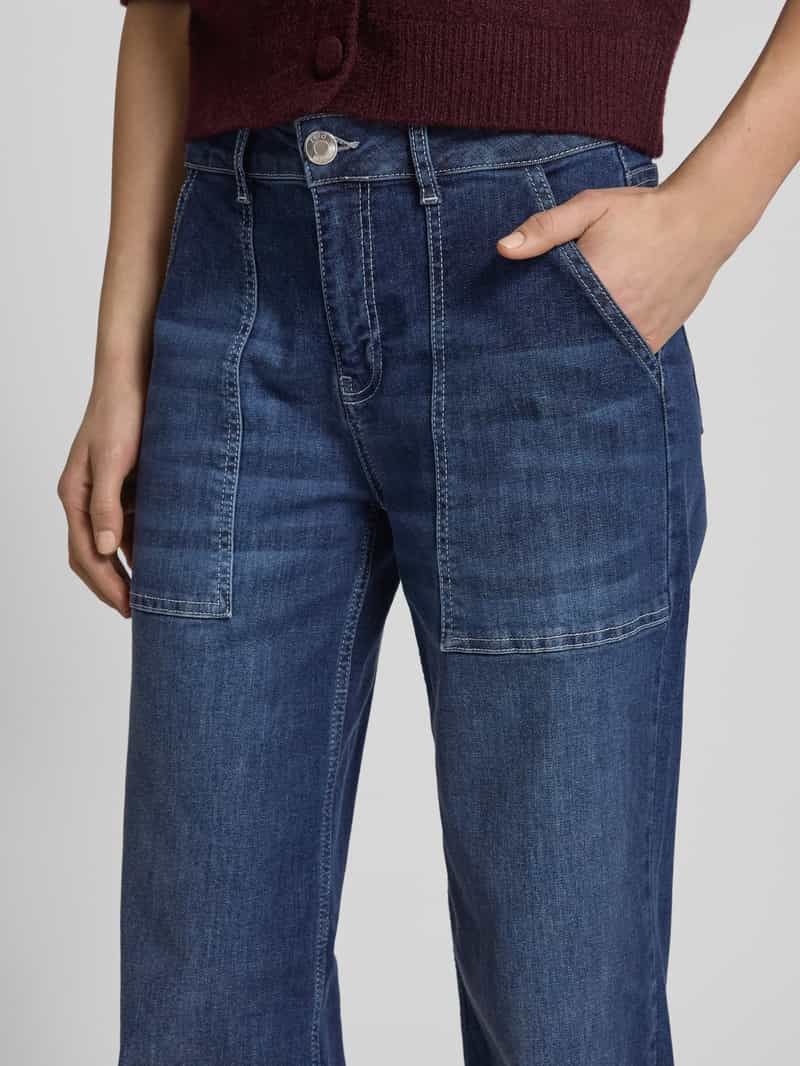 Zero Relaxed fit jeans met verborgen rits