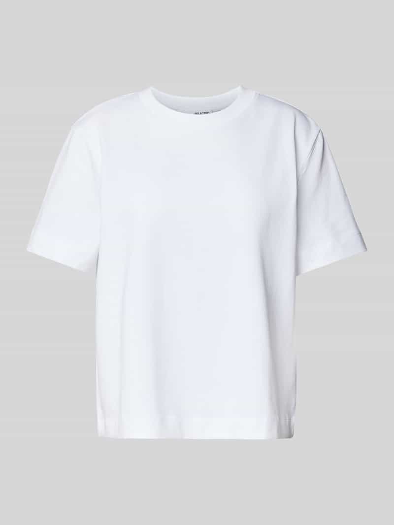 Selected Femme T-shirt met ronde hals model 'ESSENTIAL'