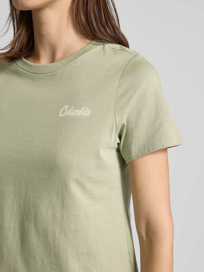 Columbia T-shirt met labelprint model 'ROLLING BEND'