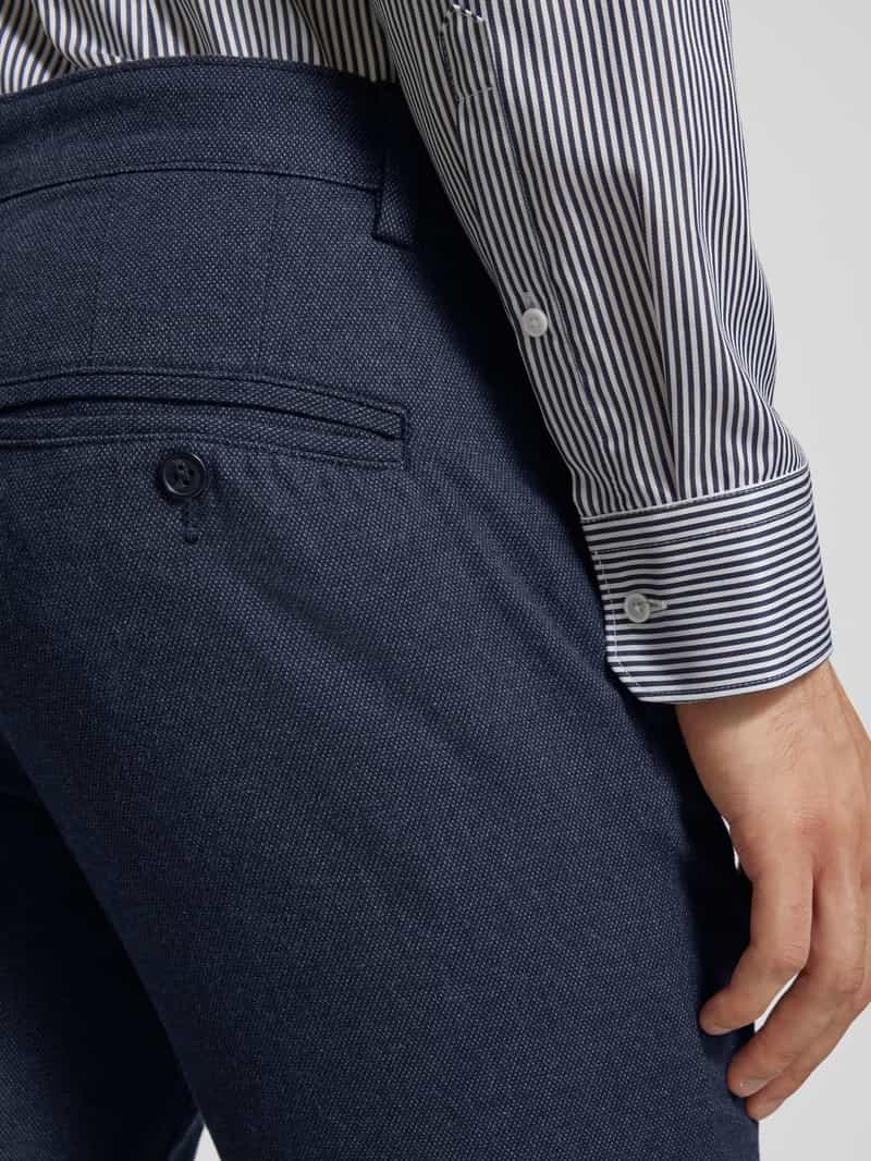 Selected Homme Slim fit chino met ceintuurlussen model 'MILES'