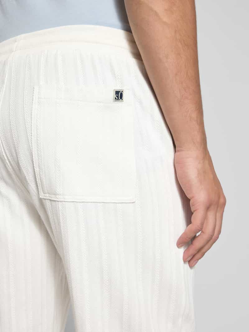 s.Oliver RED LABEL Relaxed fit bermuda van puur katoen