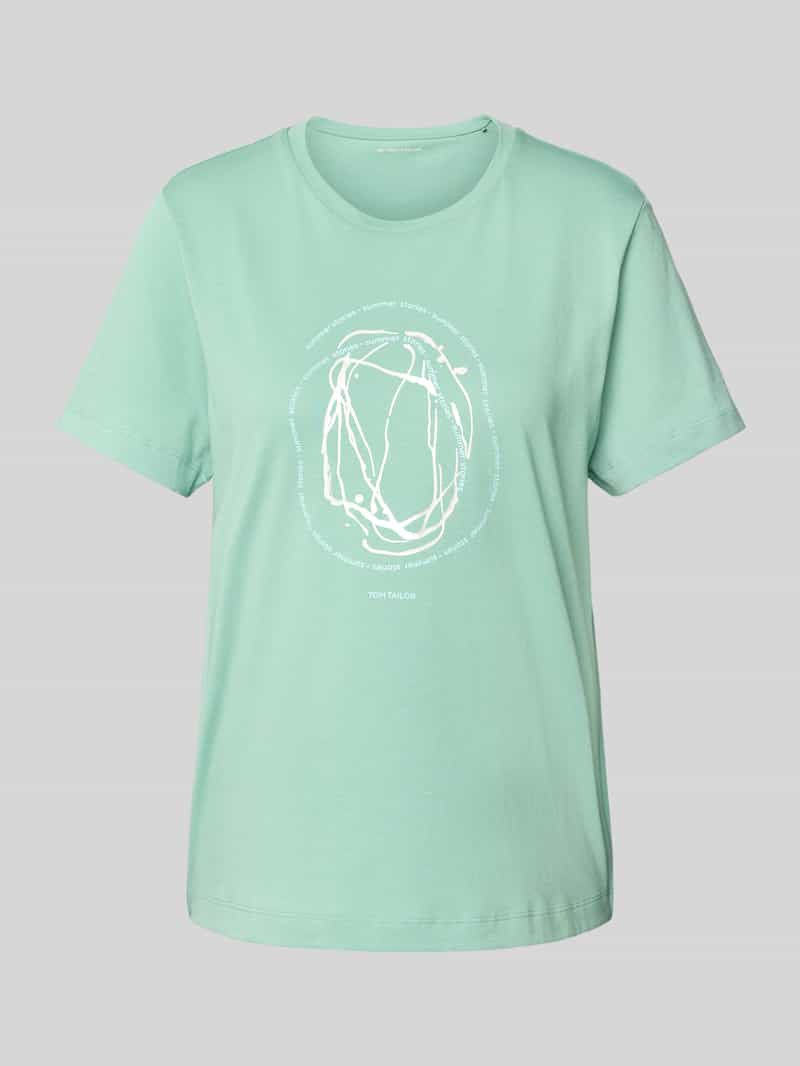 Tom Tailor Regular fit T-shirt van puur katoen