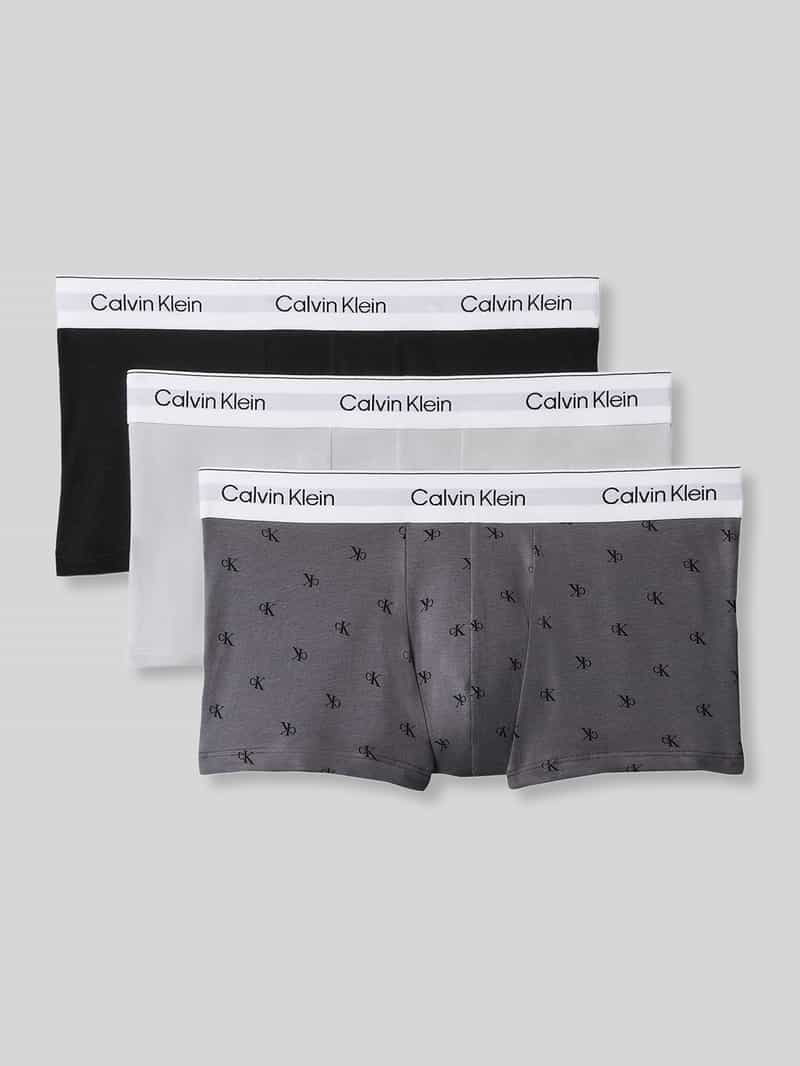 Boxershorts van katoenmix in set van 3 model 'LOW RISE TRUNK 3PK'