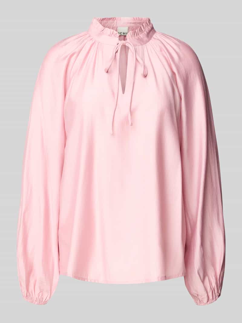 Ichi Regular fit blouse met druppelvormige hals model 'KARLANI'