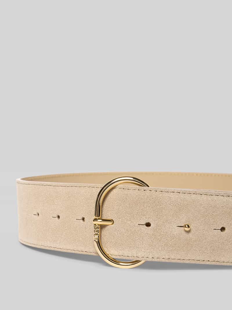 Boss Leren riem met pinpoint model 'Wilma'