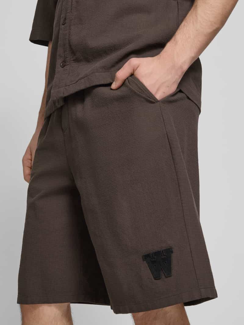 Wood Sweatshorts met elastische band