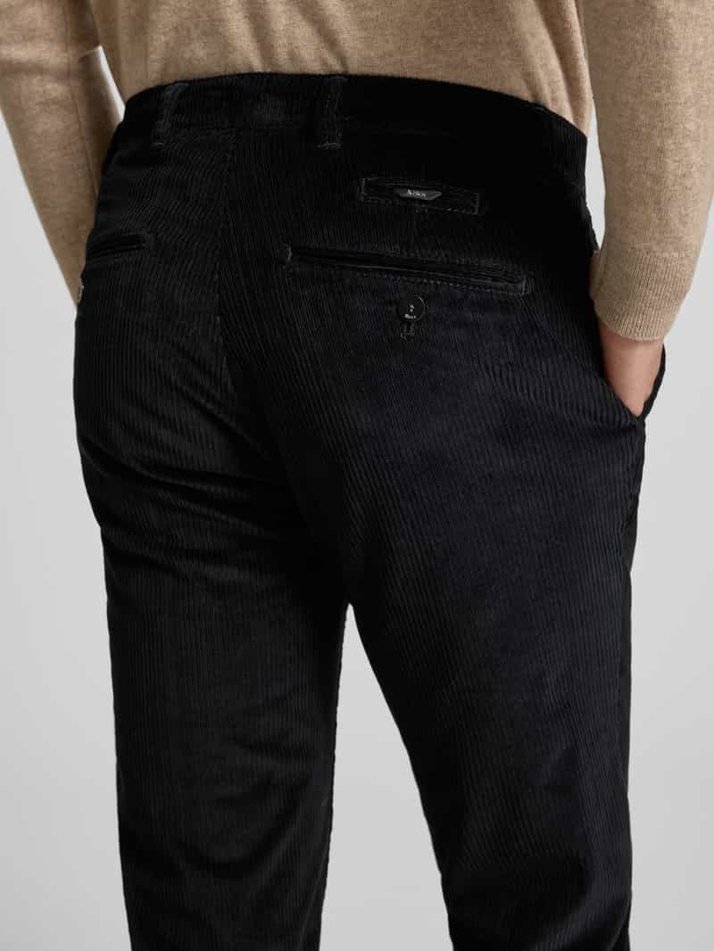 BRAX Slim fit corduroy broek met achterzakken model 'Fabio'