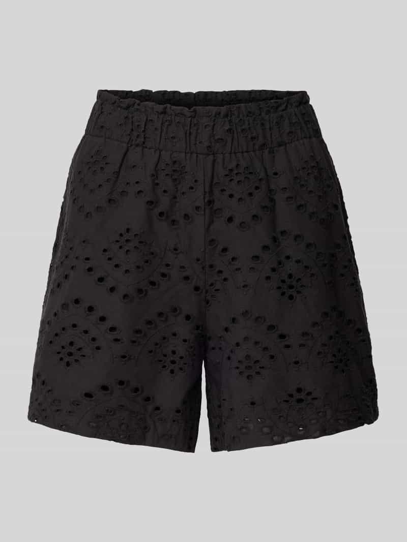 Pieces Regular fit korte broek van puur katoen model 'VILDE