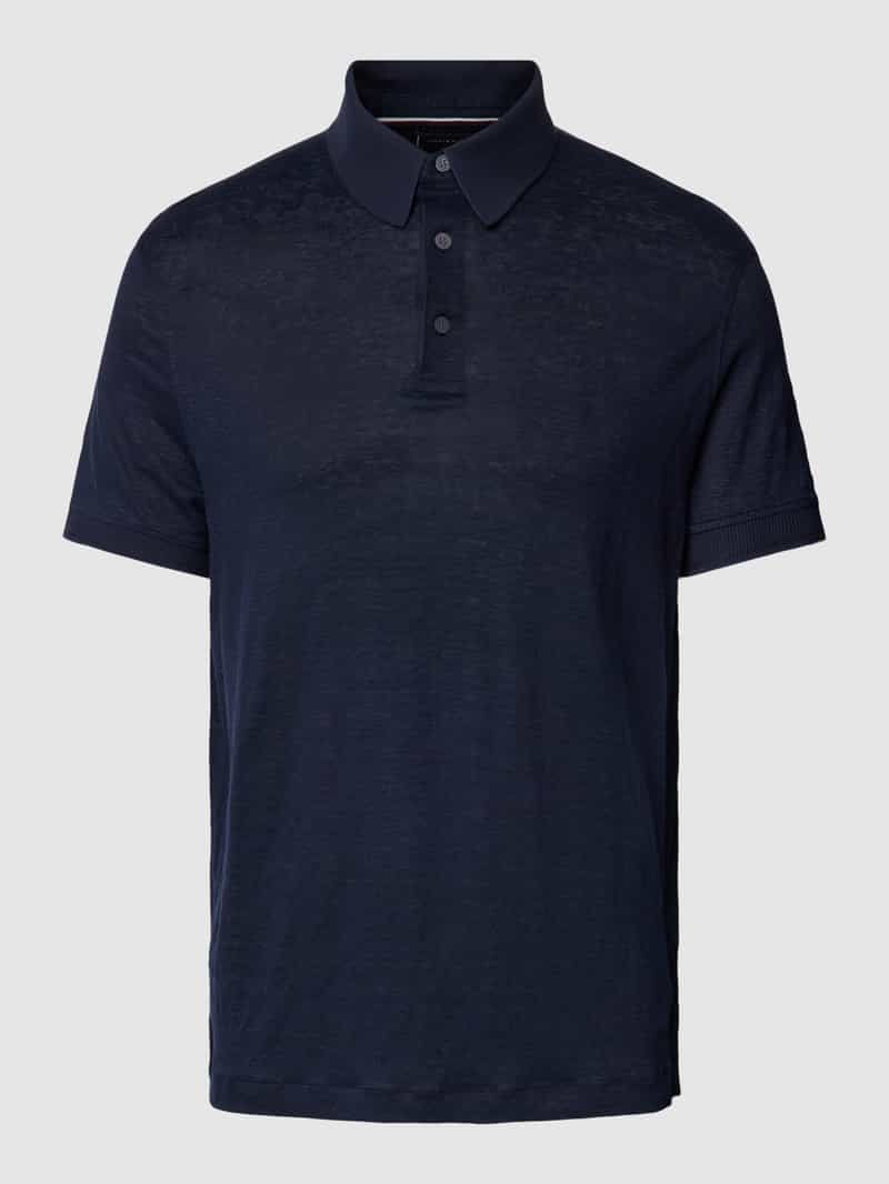 Tommy Hilfiger Regular fit poloshirt van linnenmix