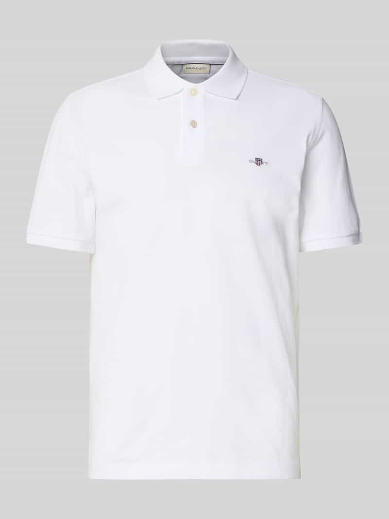 Gant Regular fit poloshirt met labelstitching